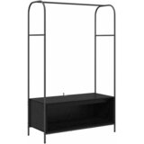 vidaXL Stojalo za oblačila Črna 100 x 44 x 160 cm Konstruiran les, (5000044791) | Shoptok.si