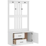 vidaXL Drvo za dvoranu SANDENS bijelo 87x40x159,5 cm puno drvo bor | shoptok.hr