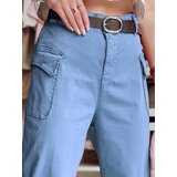 DStreet Spodnie damskie baggy GOTRENDI błękitne | shoptok.hr