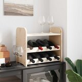  Stalak za vino s gornjom pločom 43x25x37 cm od masivne borovine | shoptok.hr