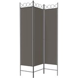 Sobna pregrada s 3 panela antracit 120 x 220 cm od tkanine | Eponuda.ba