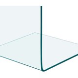 vidaXL Stranska mizica 40x40x60 cm kaljeno steklo | Shoptok.si