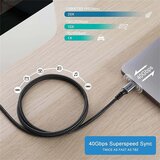 Kettz Kabl USB-C KT-USB4 Thunderbolt 3 40Gbps/100W 12m | ePonuda.com