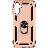 Trden ovitek iz dveh materialov za Samsung Galaxy A13 5G in A04s s podpornim obrocem - roza, (20632191)