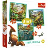 Trefl Puzzle Svet Dinosaurusa 3u1 (20/36/50 delova) cene