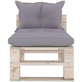  Srednja vrtna sofa od paleta od borovine s jastucima | shoptok.hr