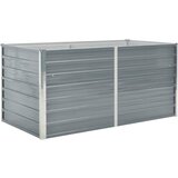 vidaXL Dvignjeno Vrtno Korito 160x80x77 cm Galvanizirano Jeklo Sive Barve Cene