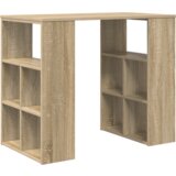 vidaXL Kotna miza Sonoma hrast MDF Srednja | Shoptok.si