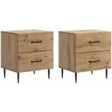  Noćni ormar s ladicama 2 pcs Hrast artisan 43 x 34,5 x 47,5 cm | Eponuda.ba