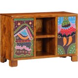 vidaXL Bivak Multicolor 90x35x60 Masivni les Akacija | Shoptok.si