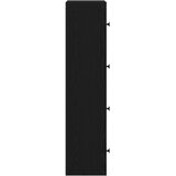  Regal za knjige crni hrasta 40x24x102 cm od konstruiranog drva | shoptok.hr