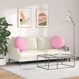 vidaXL Sedežne blazine 2 pcs Roza Ø50 x 19 cm blago | Shoptok.si
