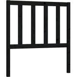 Maison Chic posteljno vzglavje - vzglavna omarica - nočna omarica črno 106x4x100 cm trdna borovina, (21705612) Cene