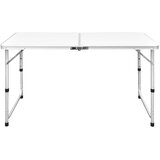  Sklopivi stol za kampiranje podesivi aluminijski 120 x 60 cm | shoptok.hr
