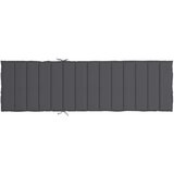 vidaXL jastuk za ležaljku antracit 200 x 60 x 3 cm od tkanine | shoptok.hr