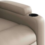 vidaXL Masažni naslonjač na podizanje od umjetne kože boja cappuccina | shoptok.hr