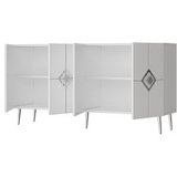 Hanah home komoda robber KB150 white silver | ePonuda.com