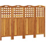Sobna pregrada s 4 panela 162x2x115 cm masivno bagremovo drvo | shoptok.hr