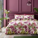 RHS Ljubičasta pamučna posteljina za bračni krevet 200x200 cm Pia Floral – | shoptok.hr