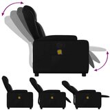  Masažni naslonjač od umjetne kože crni | shoptok.hr