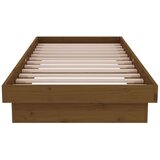  Posteljni okvir medeno rjav iz trdnega lesa 75x190 cm 2FT6, (20646858) | Shoptok.si