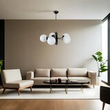 Opviq bankok 5 li siyah beyaz Camlı avize blackwhite chandelier Cene