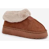 Boto Women's Snow Boots On Platform With Fur Camel Calyra | Shoptok.si