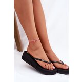 Big Star Wedge Heeled Ladies Flip Flops | Shoptok.si