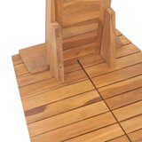 vidaXL Vrtni tuš od masivne tikovine 70 x 75 x 204 cm | shoptok.hr