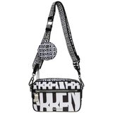 Steve Madden - - Ženska crno-bela logo torbica | ePonuda.com