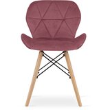 Brandless Žametni stol LAGO - temno roza x 1, (22030879) | Shoptok.si