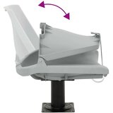 vidaXL Zložljiv sedež za čoln 2 kosa brez blazine siv 48x51x41 cm | Shoptok.si