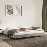 vidaXL Posteljni okvir svetlo siv 200x200 cm žamet Cene