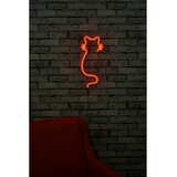 Wallity Cat - Red Red Decorative Plastic Led Lighting cene