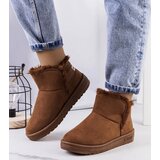 Big Star Brown snow boots with fur | ePonuda.com