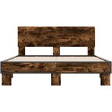  Okvir za krevet boja hrasta 120x190cm konstruirano drvo i metal | shoptok.hr