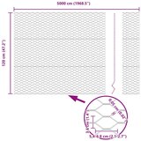  Ograjne paličice 22 kosov U-kanal 120 cm Pozlačeno jeklo, Šesterokotna ograja 1.2x50 m Pozlačeno jeklo | Shoptok.si