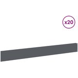  Ograda oko Travnjaka 20 kom. 100 x 12 cm Čelik Antracit | shoptok.hr