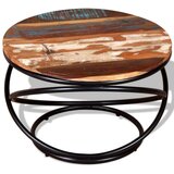  Stolić za kavu od masivnog obnovljenog drva 60 x 60 x 40 cm | shoptok.hr