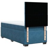 Box spring krevet s madracem plavi 80 x 200 cm baršunasti | shoptok.hr