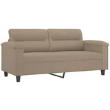 Maison Chic kavč - Sofa - Kanape dvosed taupe 140 cm tkanina iz mikrovlaken, (21727145)