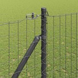 Euro ograda s špicama 10 x 1,6 m Čelik premazan PVC-om Siva | shoptok.hr