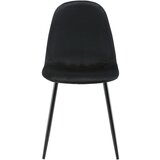 Bessagi Home stol lio, črna, žamet | Shoptok.si