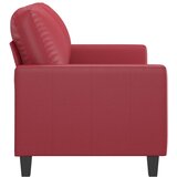 Dvosjed od tkanine crvena boja vina 120 cm od umjetne kože | shoptok.hr