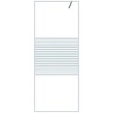 Pregrada za tuš bijela 80 x 195 cm s prozirnim staklom ESG | shoptok.hr