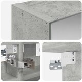 Kupaonski ormar s ogledalom Betonski sivi 30 x 10,5 x 50 cm | shoptok.hr