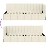 vidaXL kutni okvir kreveta s uzglavljem krema 80 x 200 cm baršun | shoptok.hr