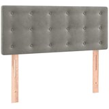Box spring krevet s madracem svjetlosivi 80 x 200 cm baršunasti | shoptok.hr