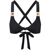 Moda Minx Bikini zgornji del 'Amour Knot' črna