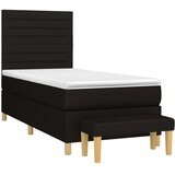 Box spring krevet s madracem crni 80 x 200 cm od tkanine | shoptok.hr